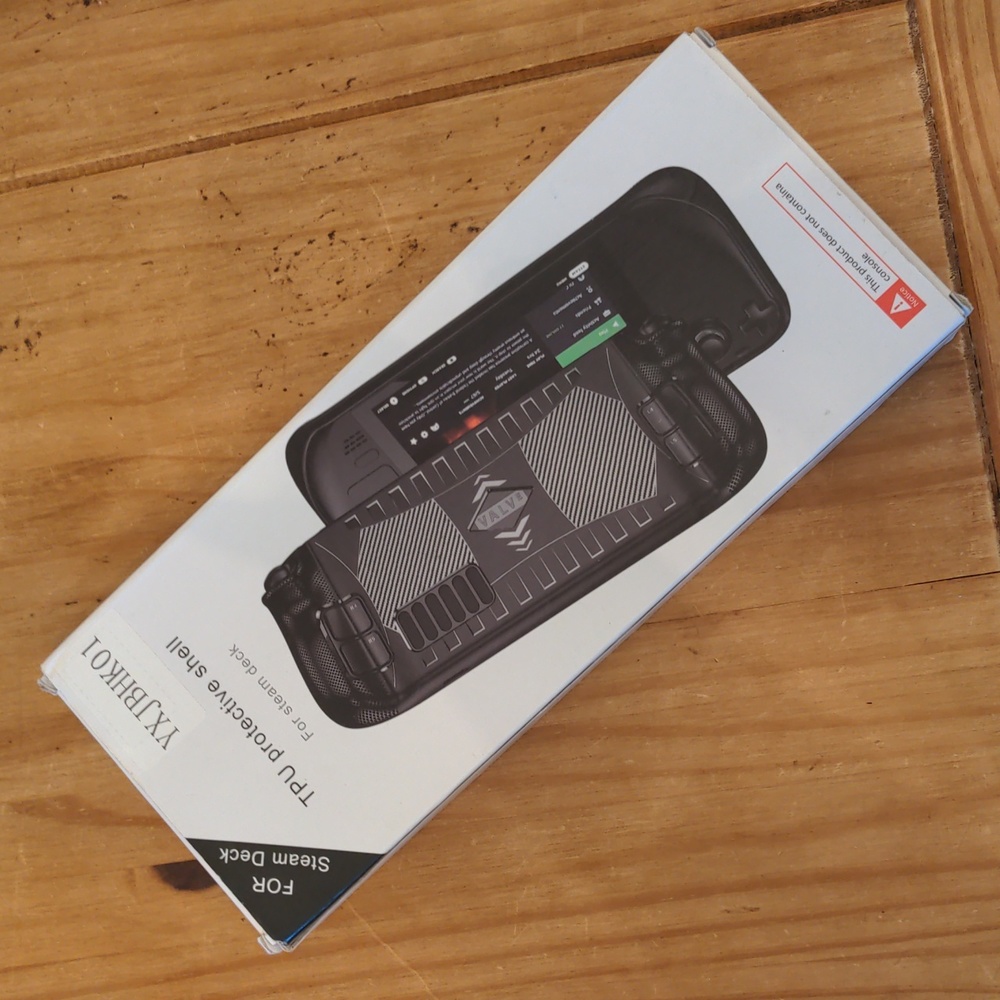 NIB SENQAO Black Protective Case For Back of Steam Deck, No Glass